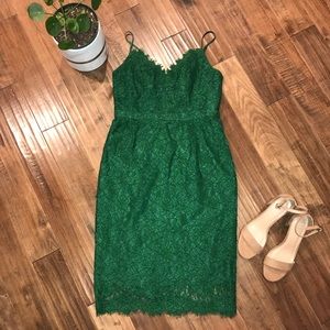 J.Crew Spaghetti Strap Dress in Lace